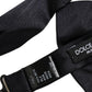 Dolce & Gabbana Men Black 100% Silk Adjustable Neck Papillon Bow Tie