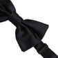 Dolce & Gabbana Men Black 100% Silk Adjustable Neck Papillon Bow Tie