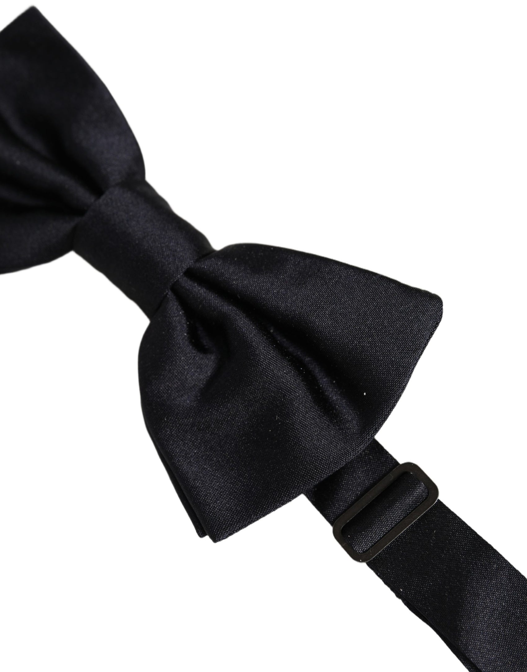 Dolce & Gabbana Men Dark Blue 100% Silk Adjustable Neck Papillon Bow Tie