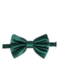 Dolce & Gabbana Men Green 100% Silk Adjustable Neck Papillon Bow Tie