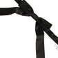 Dolce & Gabbana Men Black 100% SIlk Adjustable Neck Papillon Bow Tie