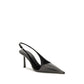Prada Black Calf Leather Bos Taurus High Heel Pumps