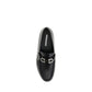 Ferragamo Black Calf Leather Bos Taurus Slip-On Loafers