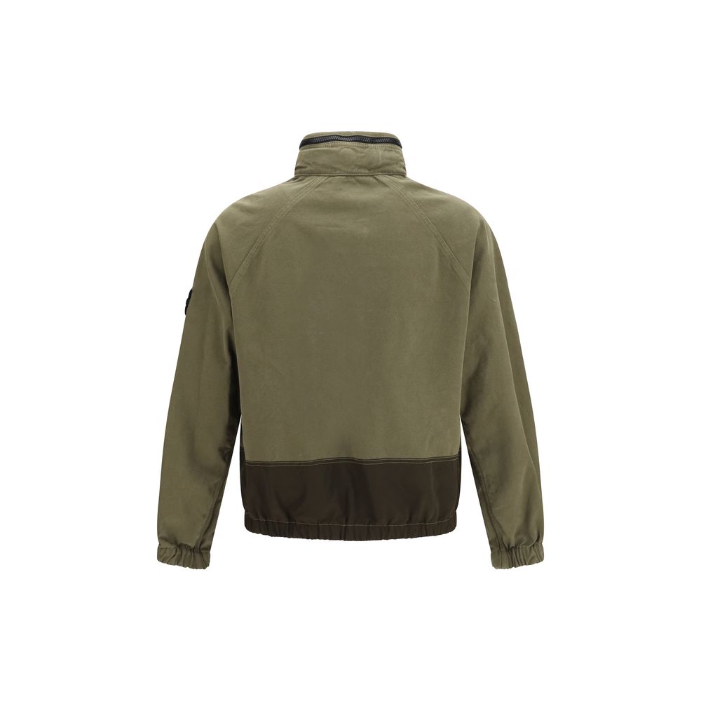 Stone Island Bicolor Cotton Full-Length Jacket