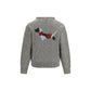 Thom Browne Gray Wool Oves Aries Cardigan