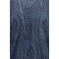 Etro Blue Silk Turtleneck