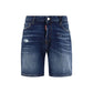 Dsquared² Blue Cotton Bermuda Shorts