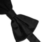 Dolce & Gabbana Men Black 100% Silk Adjustable Neck Papillon Bow Tie