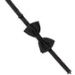 Dolce & Gabbana Men Black 100% Silk Adjustable Neck Papillon Bow Tie