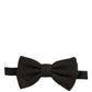 Dolce & Gabbana Men Brown 100% Silk Adjustable Neck Papillon Bow Tie