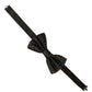 Dolce & Gabbana Black Gold Speckle Pattern Adjustable Neck Papillon Bow Tie