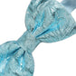 Dolce & Gabbana Light Blue Floral Brocade Adjustable Neck Papillon Bow Tie