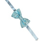 Dolce & Gabbana Light Blue Floral Brocade Adjustable Neck Papillon Bow Tie