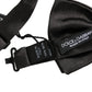 Dolce & Gabbana Men Black 100% Silk Adjustable Neck Papillon Bow Tie