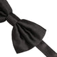 Dolce & Gabbana Men Black 100% Silk Adjustable Neck Papillon Bow Tie