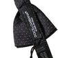 Dolce & Gabbana Black White Polka Dot Adjustable Neck Papillon Bow Tie