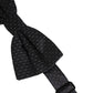 Dolce & Gabbana Black White Polka Dot Adjustable Neck Papillon Bow Tie