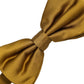 Dolce & Gabbana Men Mustard 100% Silk Adjustable Neck Papillon Bow Tie