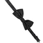 Dolce & Gabbana Men Black Paisley SIlk Adjustable Neck Papillon Bow Tie