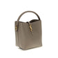 Saint Laurent Beige Calf Leather Bos Taurus Backet Bag