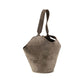 Khaite Beige Calf Leather Bos Taurus Shoulder Bag