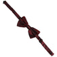 Dolce & Gabbana Men Maroon Paisley SIlk Adjustable Neck Papillon Bow Tie