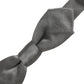 Dolce & Gabbana Men Gray 100% Silk Adjustable Neck Papillon Bow Tie