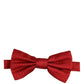 Dolce & Gabbana Men Red 100% Silk Adjustable Neck Papillon Bow Tie