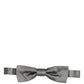 Dolce & Gabbana Men Gray 100% Silk Adjustable Neck Papillon Bow Tie