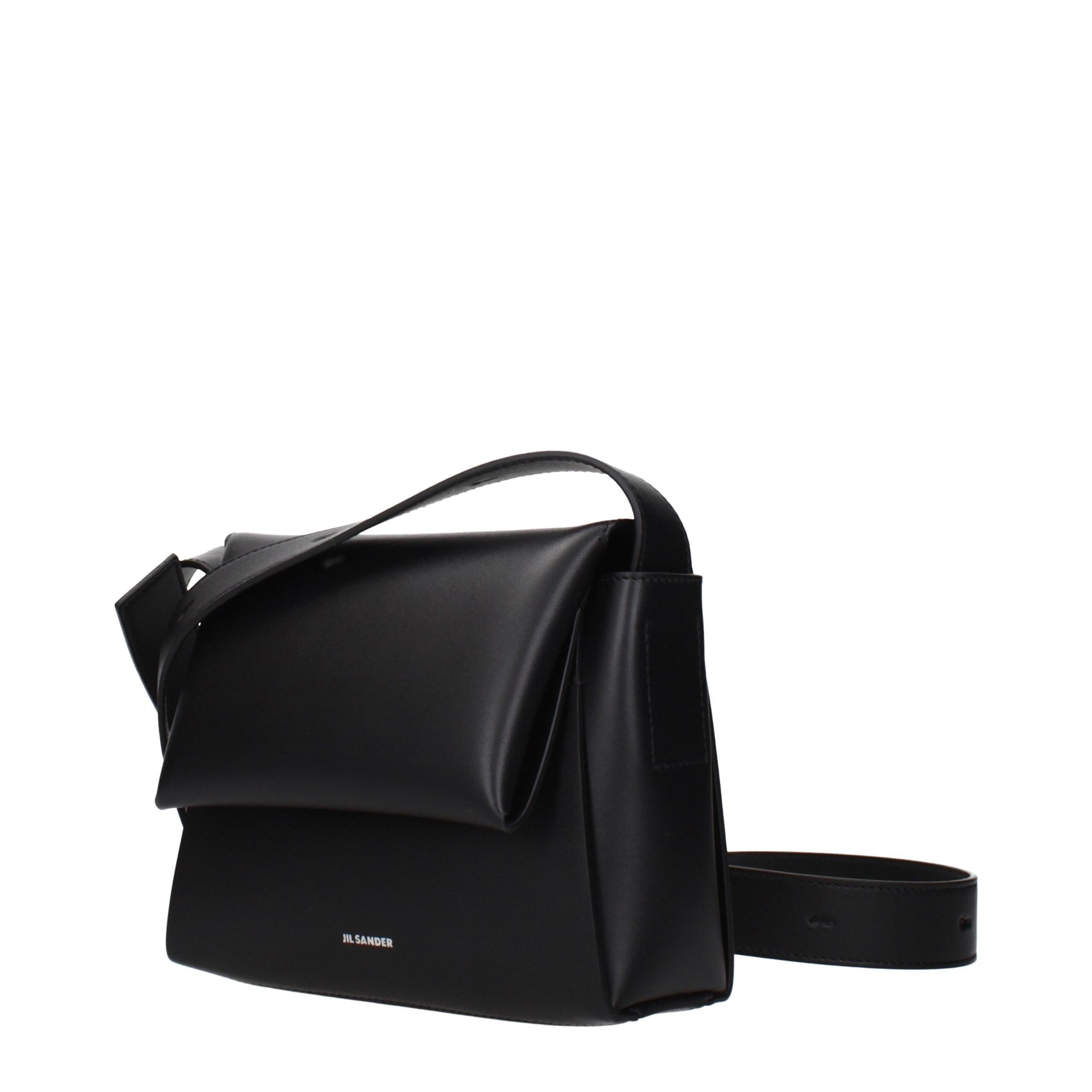Jil Sander Black Leather Crossbody Bag