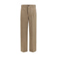 Prada Brown Cotton Casual Pants