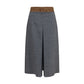 Prada Gray Wool Oves Aries Midi Skirt