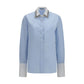 Prada Blue Cotton Dress Shirt