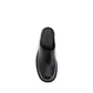 MM6 Black Calf Leather Bos Taurus Mules