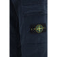 Stone Island Blue Cotton Cargo Pants