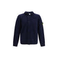 Stone Island Blue Cotton Cardigan