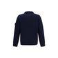 Stone Island Blue Cotton Cardigan