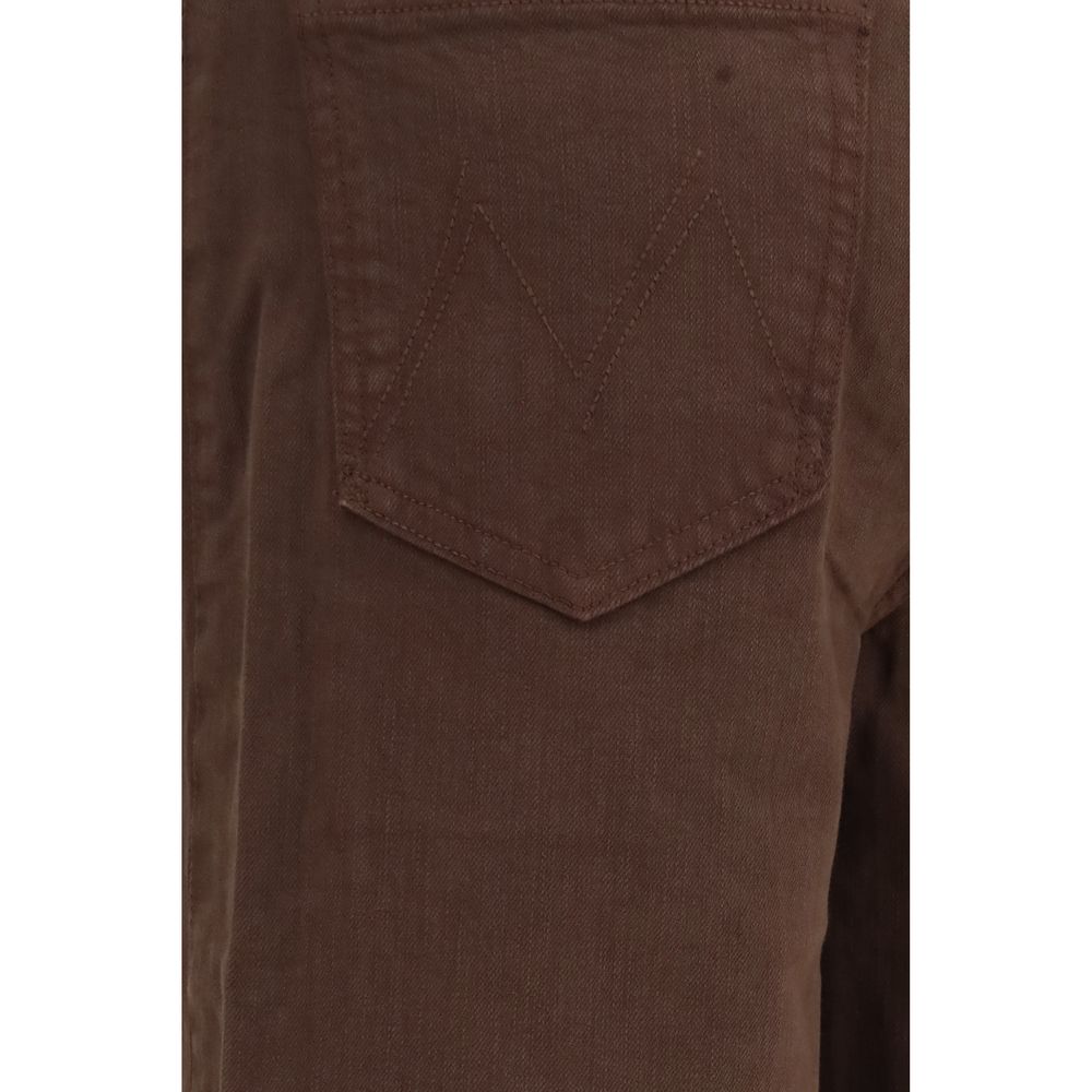 Mother Denim Brown Cotton Jeans Denim