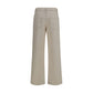 Mother Denim White Cotton Relaxed Fit Jeans