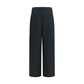 Giorgio Armani Black Silk Casual Pants