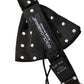 Dolce & Gabbana Black White Polka Dot Adjustable Neck Papillon Bow Tie