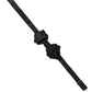 Dolce & Gabbana Men Black Paisley Silk Adjustable Neck Papillon Bow Tie