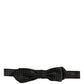 Dolce & Gabbana Black White Polka Dot Adjustable Neck Papillon Bow Tie