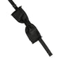 Dolce & Gabbana Men Black 100% SIlk Adjustable Neck Papillon Bow Tie