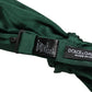 Dolce & Gabbana Men Dark Green Silk Adjustable Neck Papillon Bow Tie