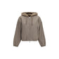 Moose Knuckles Brown Faux Fur Sweatshirt
