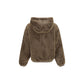 Moose Knuckles Brown Faux Fur Sweatshirt