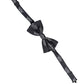 Dolce & Gabbana Men Black Crown Silk Adjustable Neck Papillon Bow Tie