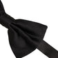 Dolce & Gabbana Men Black 100% Silk Adjustable Neck Papillon Bow Tie