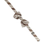 Dolce & Gabbana Men Brown Beige Stripes Adjustable Neck Papillon Bow Tie